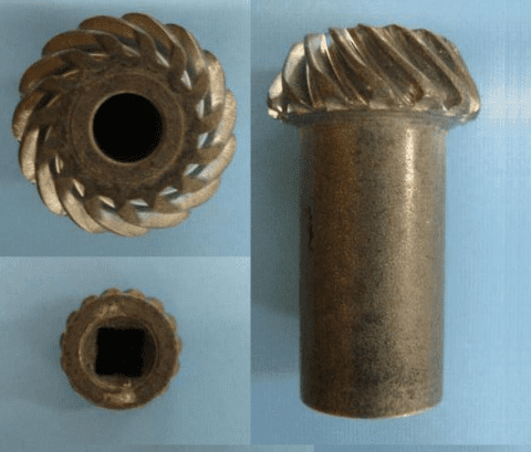 Cold forging spiral pinion gear